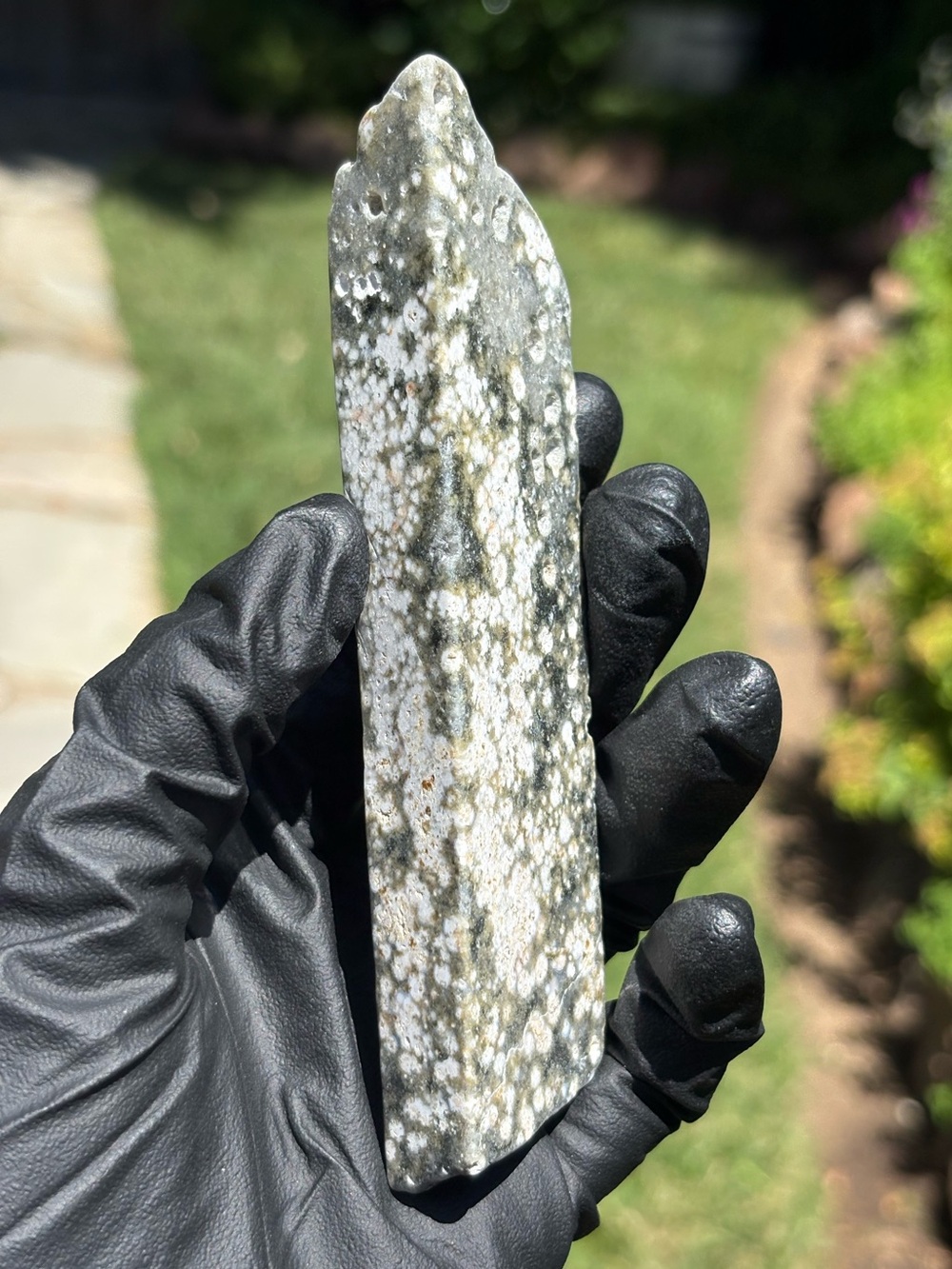 Ocean Jasper Crystal Slab with Natural Imperfections - Sea Jasper Freeform